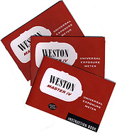Weston Master IV Instruction Booklets Small Picture
