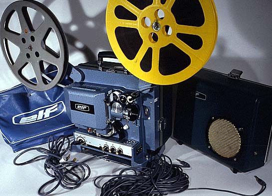 An Eiki RST-1 16mm Film Projector