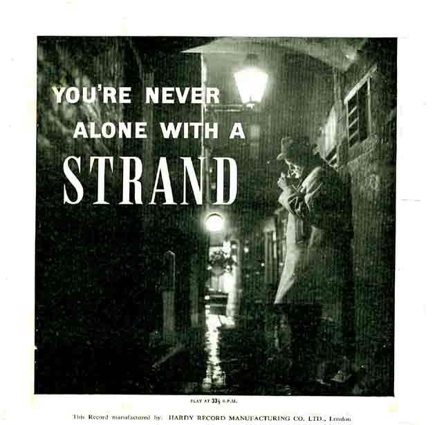 33 1/3rd Promotional Laminate Disk for Strand Cigarettes